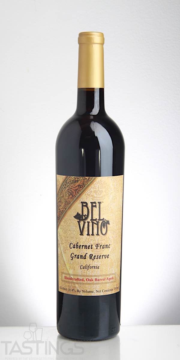 Bel Vino NV Grand Reserve Cabernet Franc California USA Wine Review ...